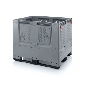 Caisse-palette pliable ajourée 3 semelles -KLO 1210K-1200x1000x1000mm
