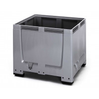 Solid plastic pallet container with 4 feet - MBG 1210