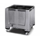 Ventilated pallet container with 4 wheels - MBO 1210R