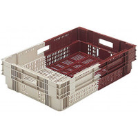 Ventilated stackable plastic crate Allibert - 13A17