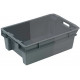 Solid stackable plastic crate Allibert - 11032