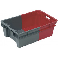 Solid stackable plastic crate Allibert - 11032