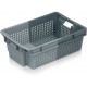 Bac Allibert ajouré 11034 - gris foncé/clair - 600 x 400 x 200 mm