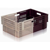 Ventilated stackable plastic crate Allibert - 13047