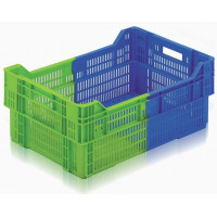 Ventilated stackable plastic crate Allibert - 13066