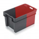 Bac Allibert plein 11051 - gris/rouge - 600 x 400 x 300 mm