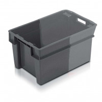 Solid stackable plastic crate Allibert - 11051