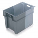 Solid stackable plastic crate Allibert - 11065 - Grey