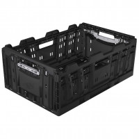 Foldable crate with active lock system - 42 L