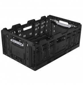 Bac pliable noir - 600 x 400 x 208 mm - 42 L