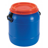 Fût avec couvercle poussoir - 50L - H500 mm