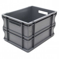 Gray Eurobox  - Solid euro Container - 400x300xH220