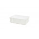 Euro stacking containers white - EUROBOX - 400x300xH120 mm