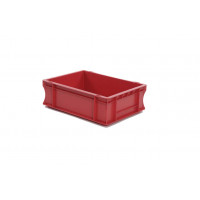 Bac Eurobox plein - 400x300xH120 - rouge