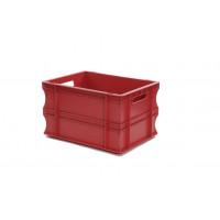 Euro stacking containers red - EUROBOX - 400x300xH220 mm