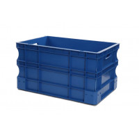 Euro stacking containers blue - EUROBOX - 600x400xH320 mm