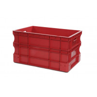 Bac Eurobox plein - 600x400xH320 - rouge