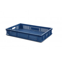 Bac Eurobox ajouré - 600x400xH90 - bleu