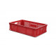 Bac Eurobox ajouré - 600x400xH135 - rouge