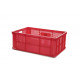 Bac Eurobox ajouré - 600x400xH220 - rouge