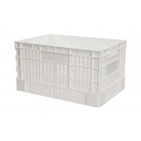 Perforated Euro plastic containers white - 600x400xH330 mm