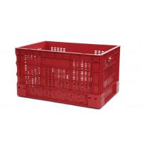 Bac Eurobox ajouré - 600x400xH330 - rouge