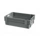 Grey solid stack & nest container - 600x400xH200