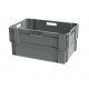 Grey solid stack & nest container - 600x400xH300