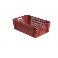 Stackable openwork bin - 600x400xH200 - brick