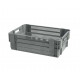 Grey ventilated stack & nest container - 600x400xH200