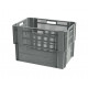Grey ventilated stack & nest containers - 600x400xH420
