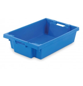 Grand bac gerbable norme Europe alimentaire 800x600x325 mm 134L