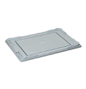 Couvercle pour bac gerbable emboitable - gris