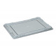 Lid for stackable stacking container - grey