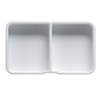 Vacuum forming insert - 2 compartments - 185x108xH29 mm