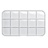 Grille thermoformée 15 compartiments - 185x111xH11 mm