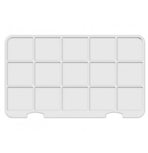 Vacuum forming insert – 15 compartments - 195x166xH21 mm