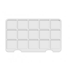 Vacuum forming insert – 15 compartments - 296x164xH39 mm