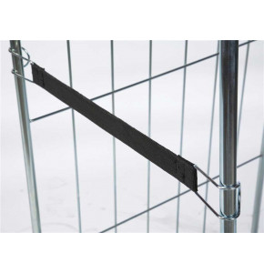 Black elastic fabric strap length 720 mm