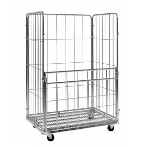 Roll conteneur 4 côtés - 1200 x 800 x H1800 mm