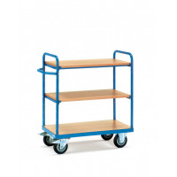 Chariot haut 3 plateaux - 850 x 500 mm - charge 500 kg