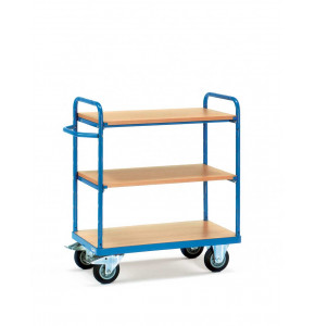 Chariot haut 3 plateaux - 1000 x 700 mm - charge 600 kg