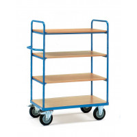 High trolley with 4 trays - 850 x 500 mm - load 600 kg