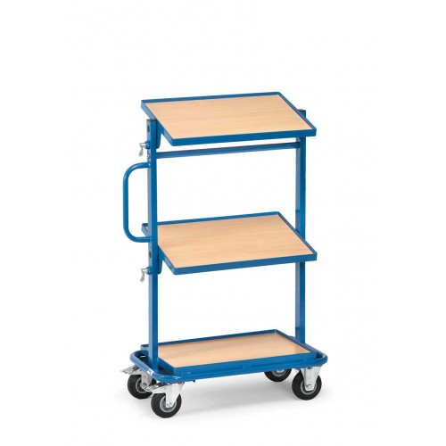 Storage tray trolleys for boxes