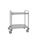 Chariot Inox - 2 plateaux  - 880 x 580 x H1015 mm