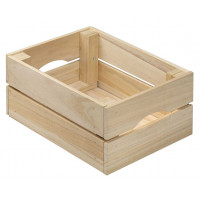 Solid pine slatted storage box