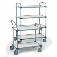 2 shelf adjustable trolley TRTA - 535 x 900 x H1015 mm