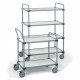 2 shelf adjustable trolley TRTA - 535 x 900 x H1015 mm