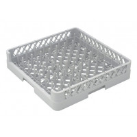 Casier de lavage gris ouvert pour plateaux