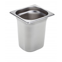 GN1/6 stainless steel container - H200 mm